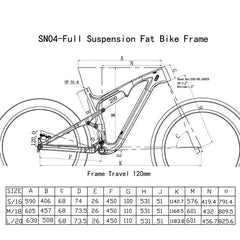 إطار دراجة Fat SN04